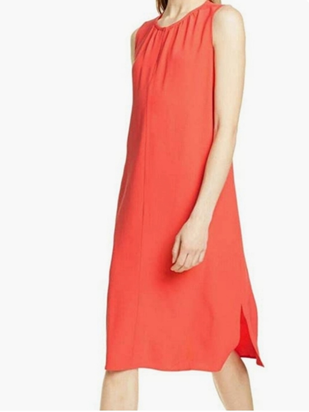 Eileen Fisher tencil viscose crepe lory dress